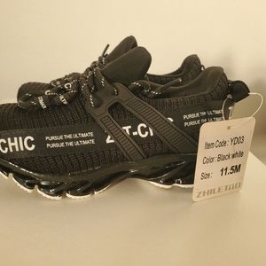 Zhiletao Kids Running Shoes (11.5 Little Kid Black White)